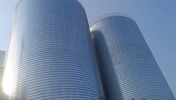 永宁2座混凝土高架卷板仓